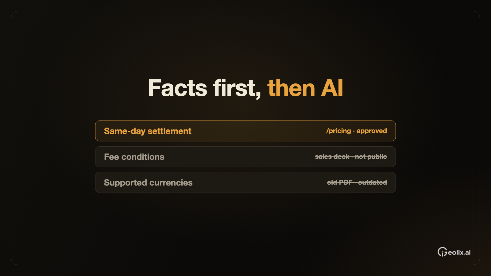 When AI gets product facts wrong, which page should your team check?