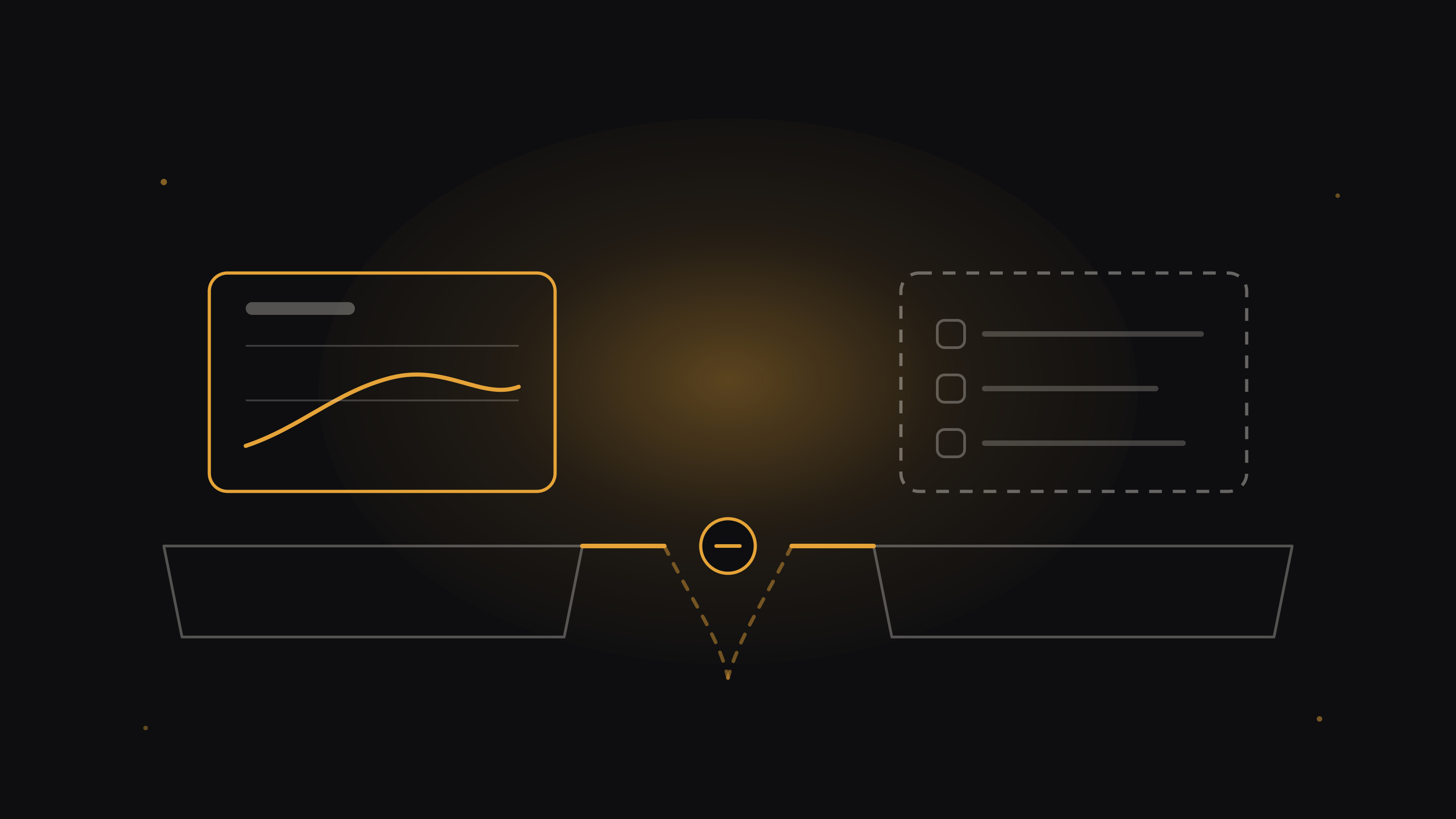 A gap between a monitoring dashboard and the execution side of a workflow