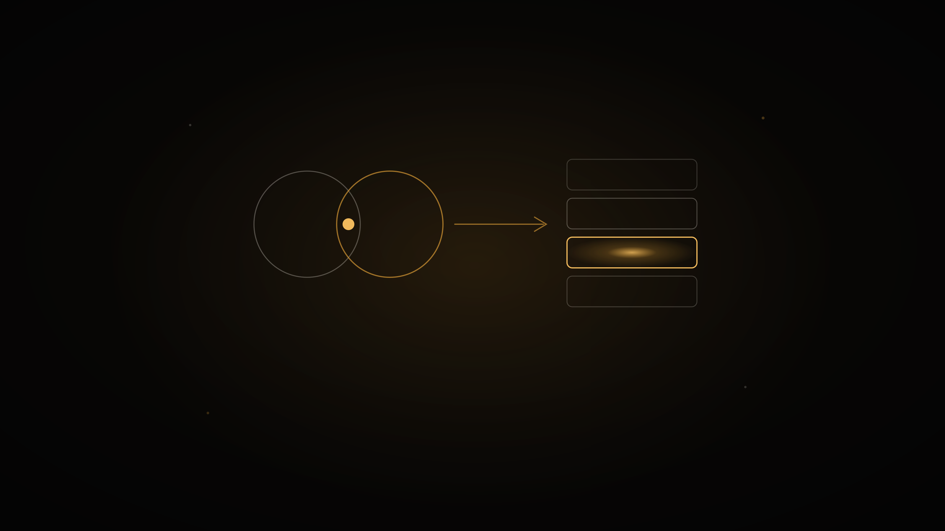Two corporate nodes merging into an enterprise experience stack